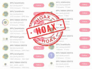 Hoaks Layanan Pertanahan Gratis Tiktok