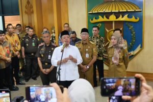 Menteri ATR/BPN Nusron Wahid Selepas Rakor di Lampung
