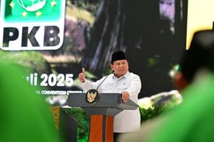 Presiden Prabowo Subianto pidato di acara Harlah PKB 2025